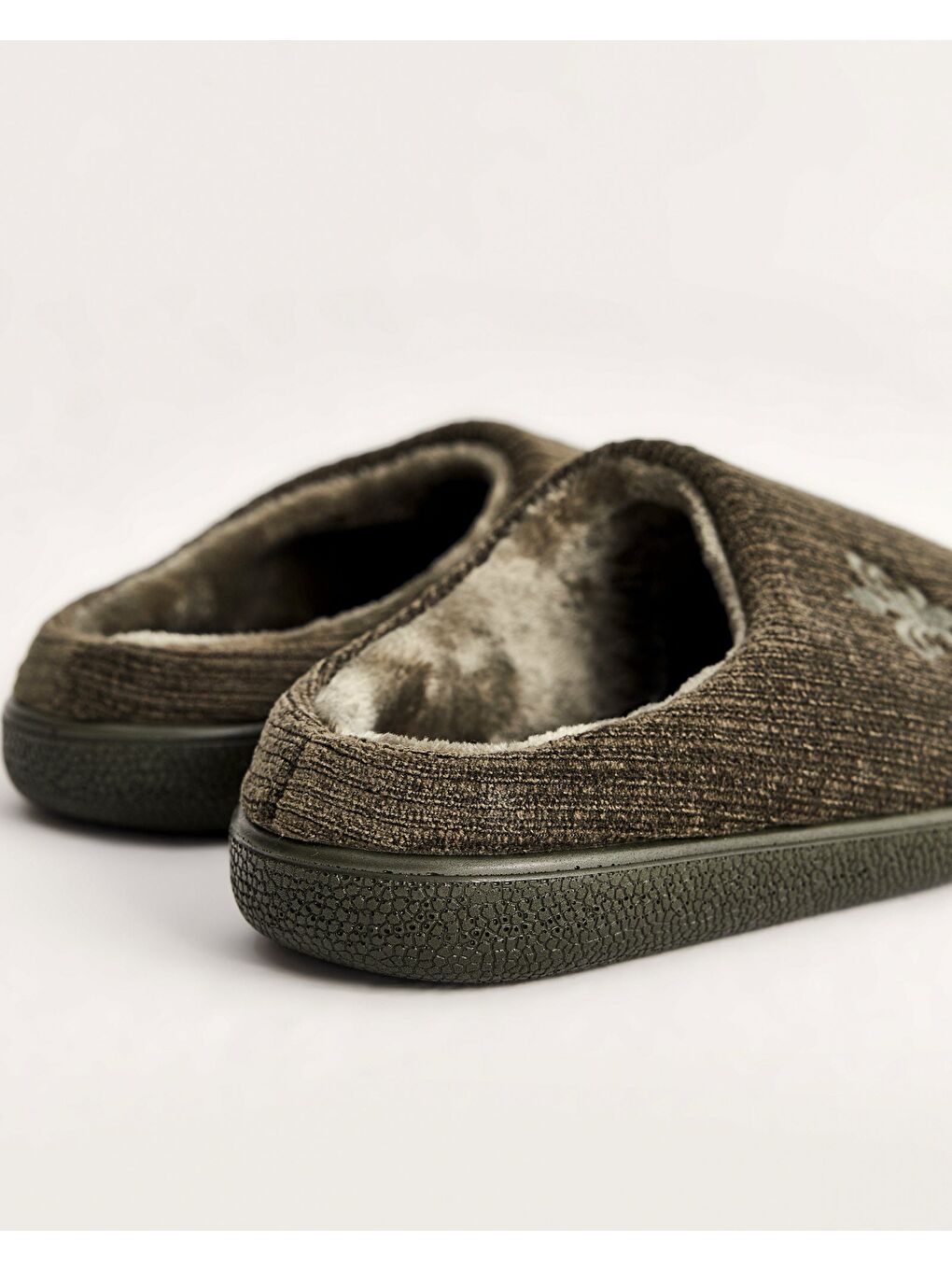 Haki Erkek Fitilli Ev İçi Ayakkabı - James-1