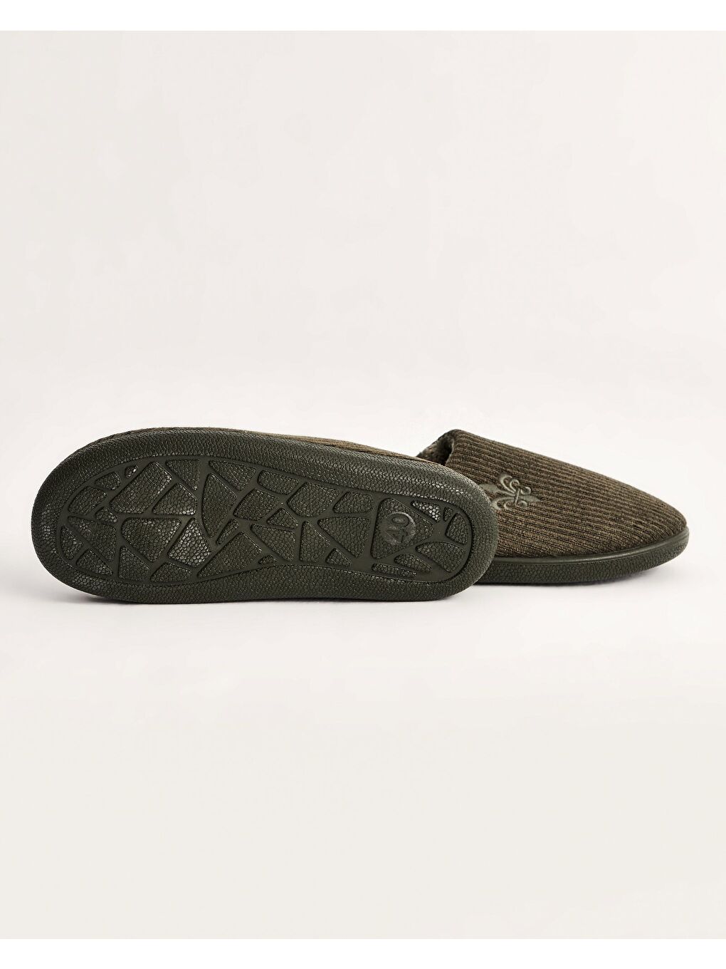 Haki Erkek Fitilli Ev İçi Ayakkabı - James-3