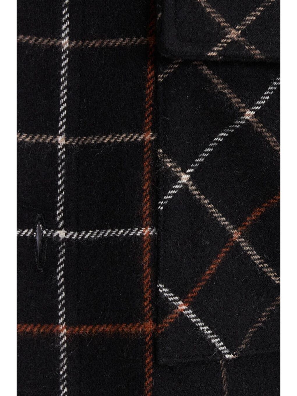 Karışık Erkek Slim Fit Dar Kesim Spor Yaka Çift Cep Kapaklı Kareli Gömlek-5