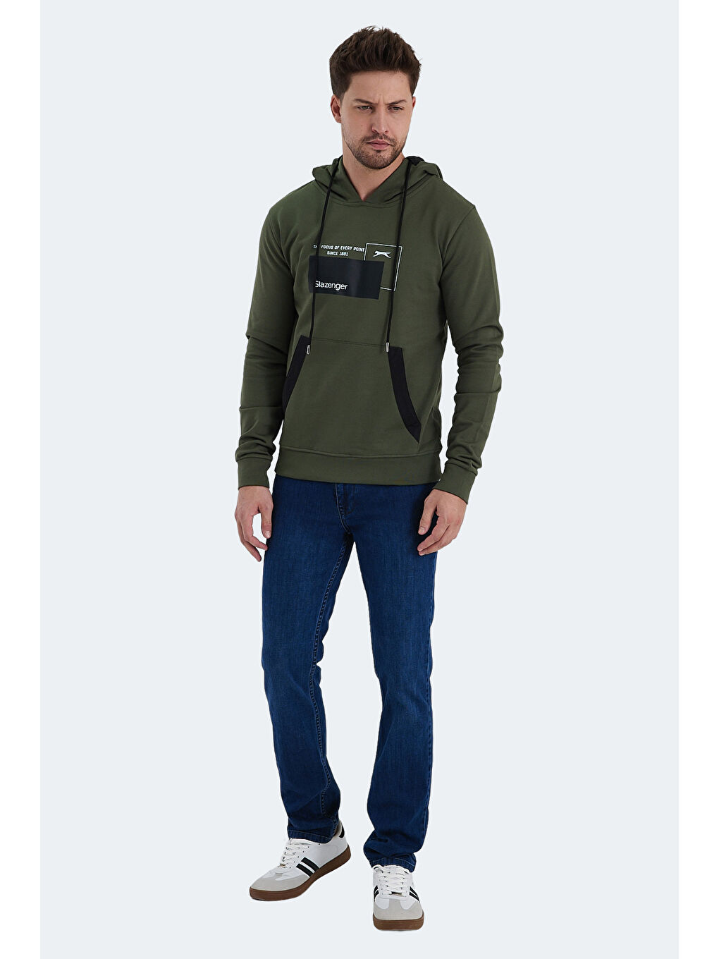 SLAZENGER Haki Erkek Sweatshirt Haki - 6