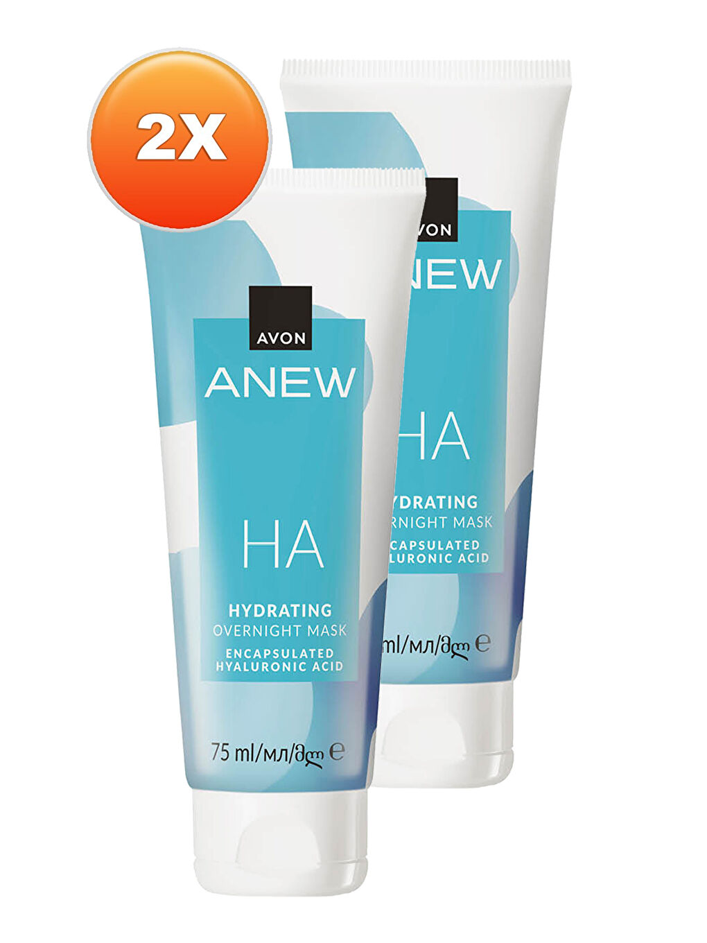 AVON Renksiz Anew Hyalüronik Asit İçeren Gece Maskesi 75 Ml. İkili Set - 1