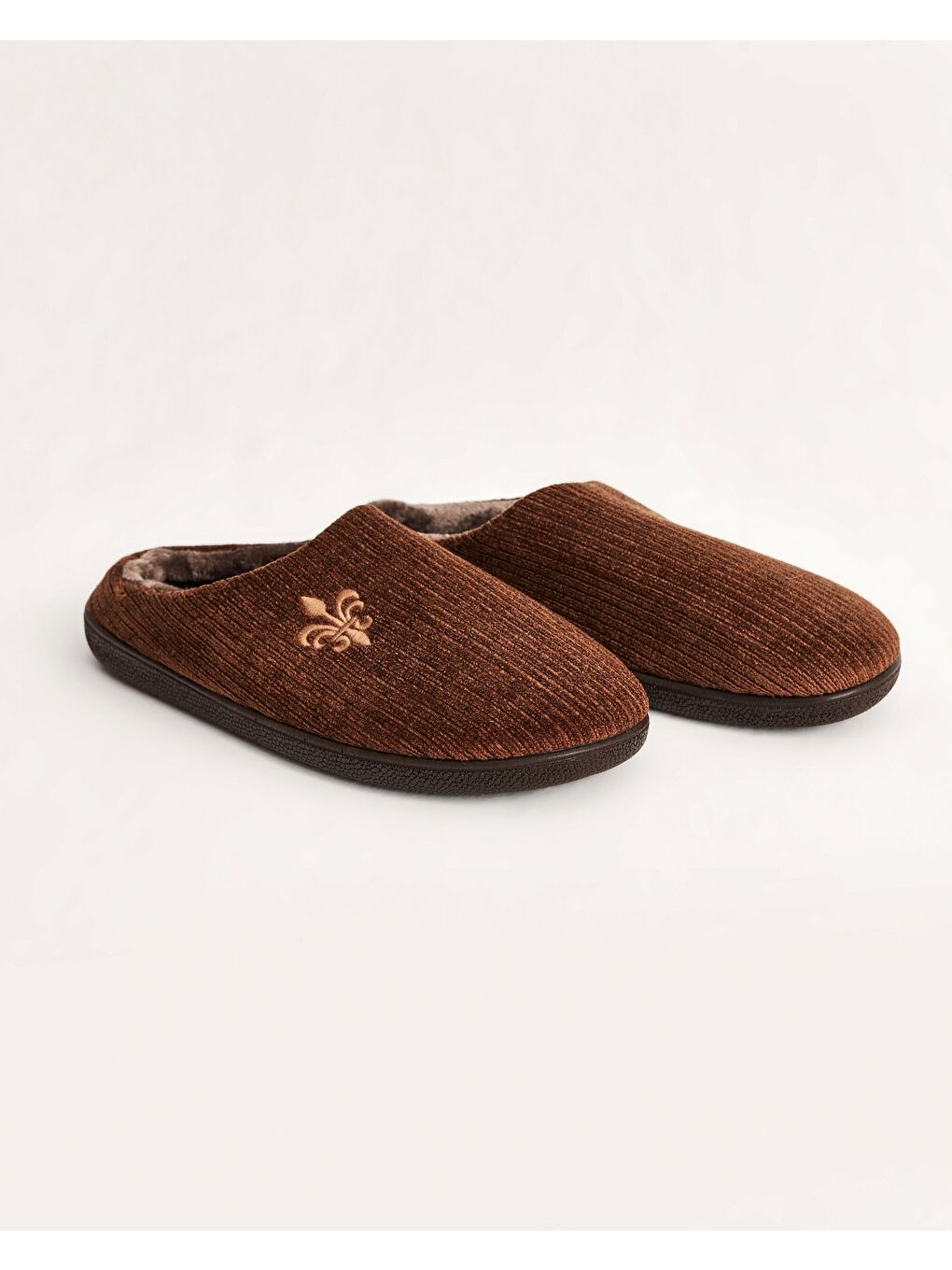 Kahverengi Erkek Fitilli Ev İçi Ayakkabı - James-1