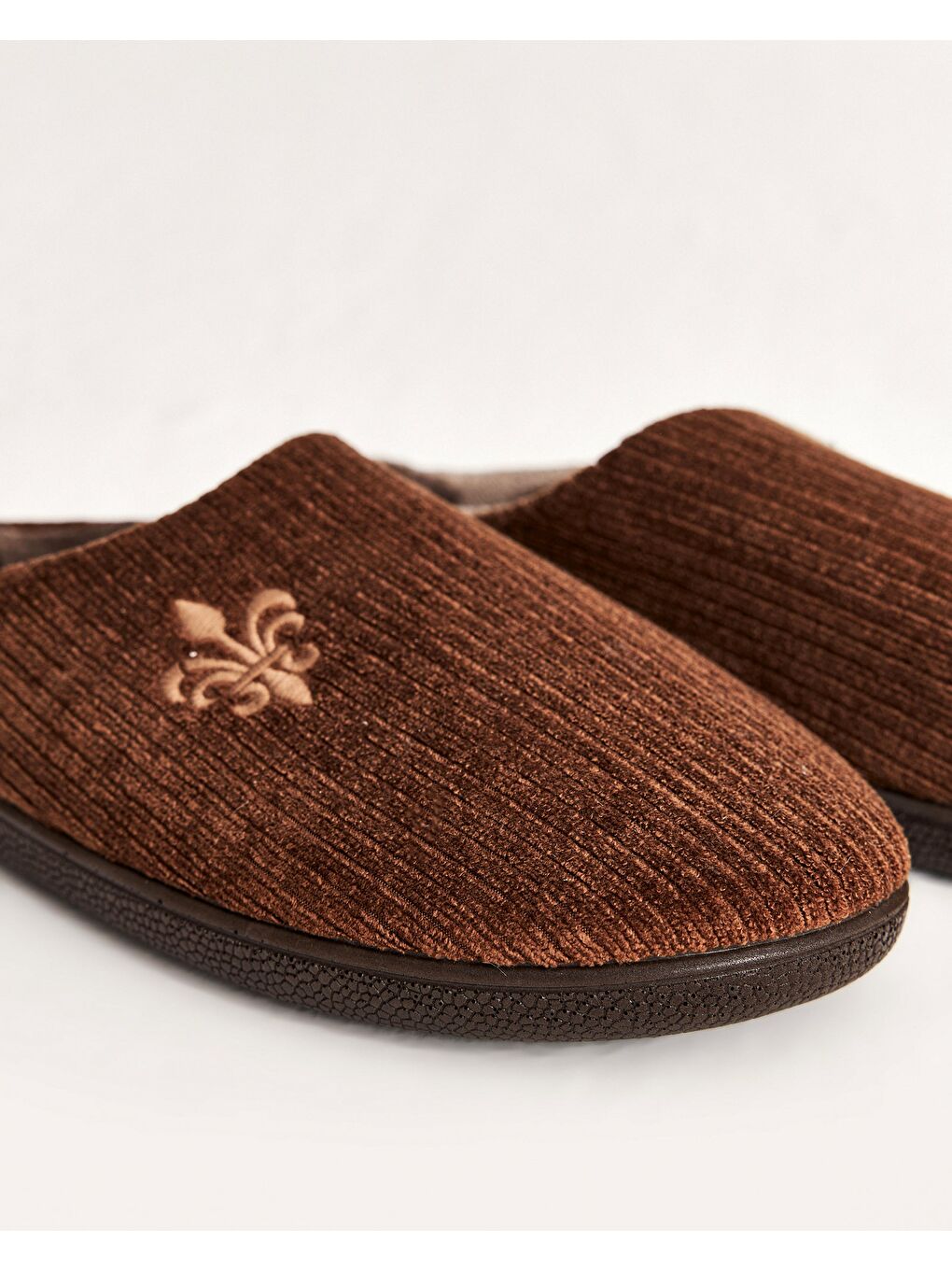 Kahverengi Erkek Fitilli Ev İçi Ayakkabı - James-3