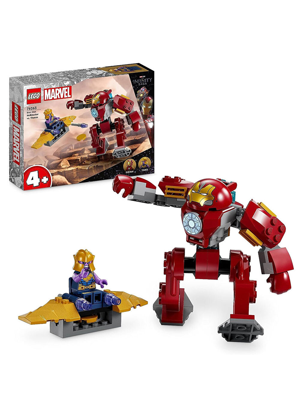 Lego Renksiz Marvel Iron Man Hulkbuster Thanosa Karşı 76263