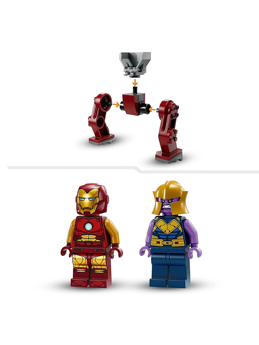 Lego Renksiz Marvel Iron Man Hulkbuster Thanosa Karşı 76263 - 3