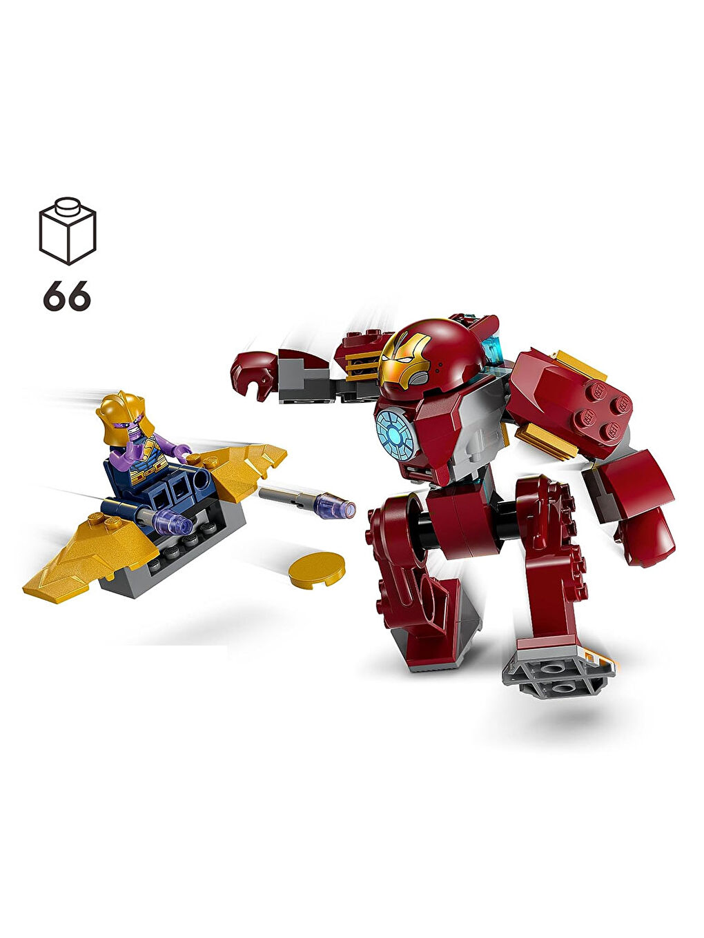 Lego Renksiz Marvel Iron Man Hulkbuster Thanosa Karşı 76263 - 5