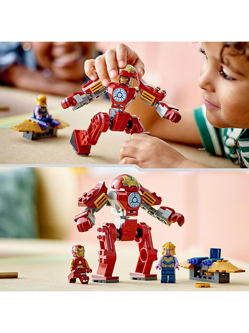 Lego Renksiz Marvel Iron Man Hulkbuster Thanosa Karşı 76263 - 6