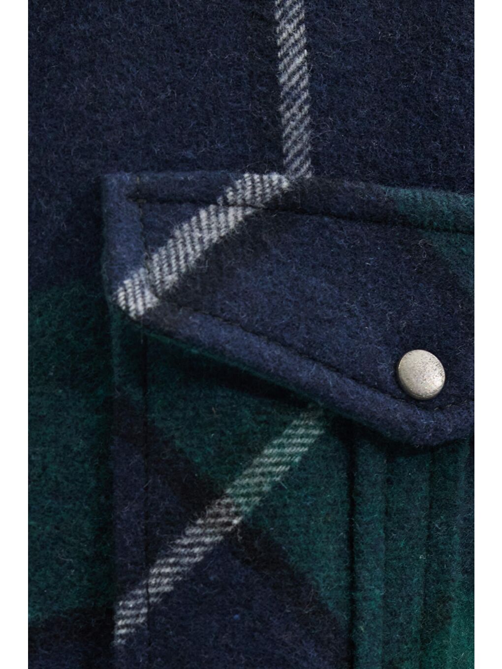 Karışık Erkek Relax Fit Rahat Kesim Oduncu Çift Cep Düğmeli Kareli Kışlık Gömlek-5