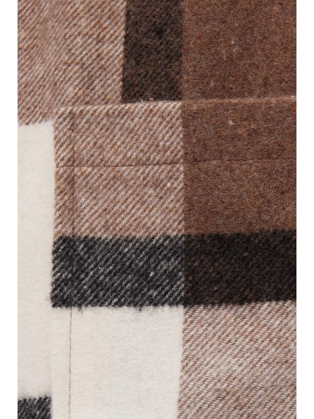 Karışık Erkek Relax Fit Rahat Kesim Spor Yaka Kareli Flotalı Cep Kışlık Gömlek-5