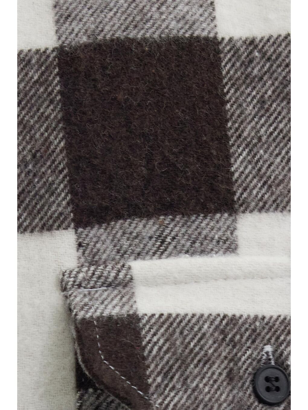 Karışık Erkek Slim Fit Dar Kesim Uzun Kollu Kapaklı Çift Cepli Kareli Kışlık Oduncu Gömlek-5