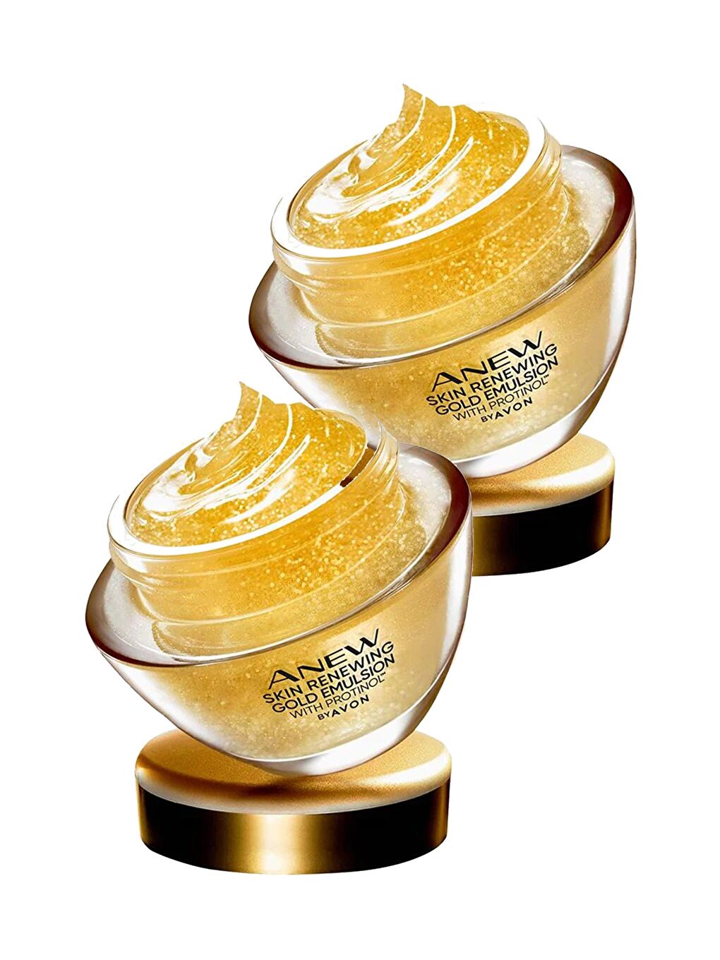 AVON Renksiz Anew Cilt Yenileyici Protinollü Altın Emülsiyon Gece Yüz Kremi 50 Ml. İkili Set