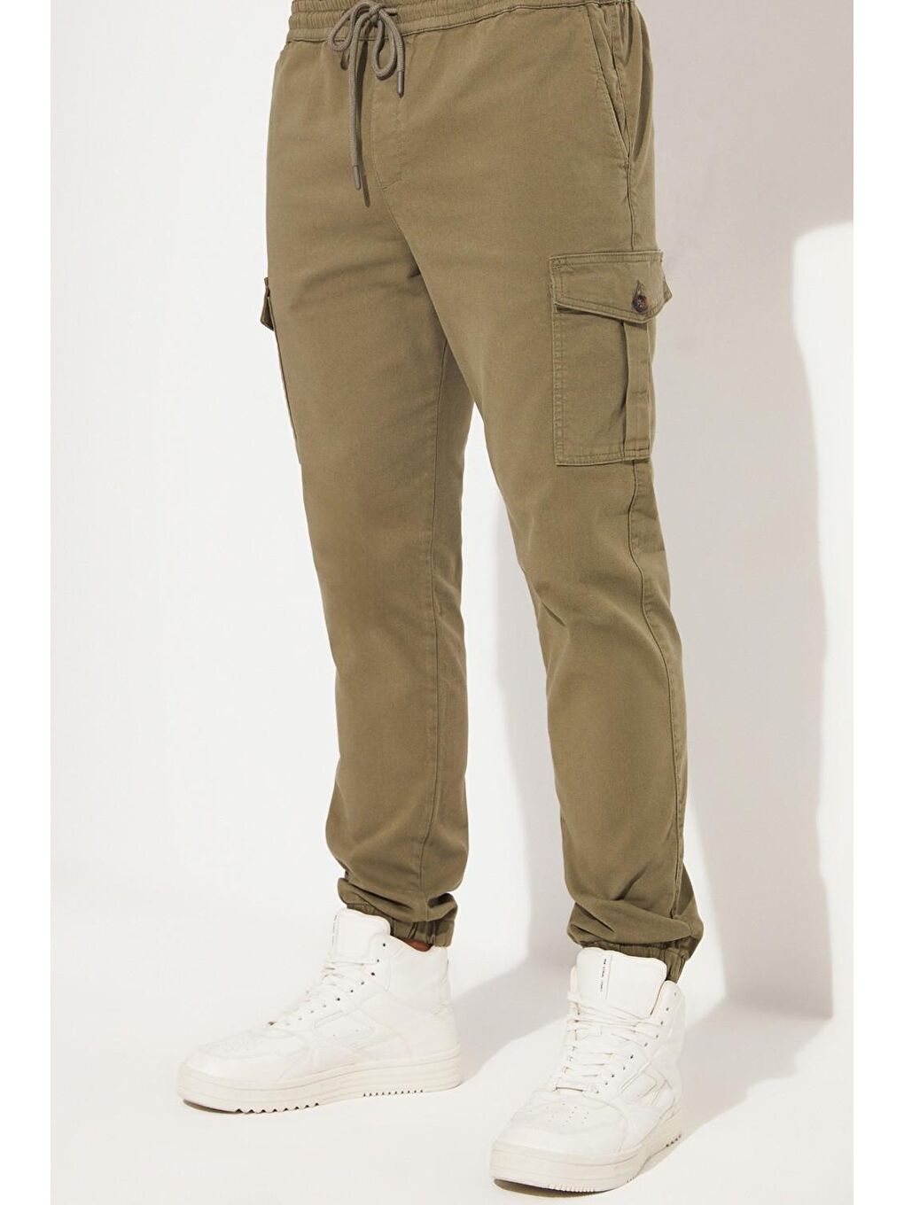 June Haki Kargo Cepli Erkek Jogger Pantolon - 4