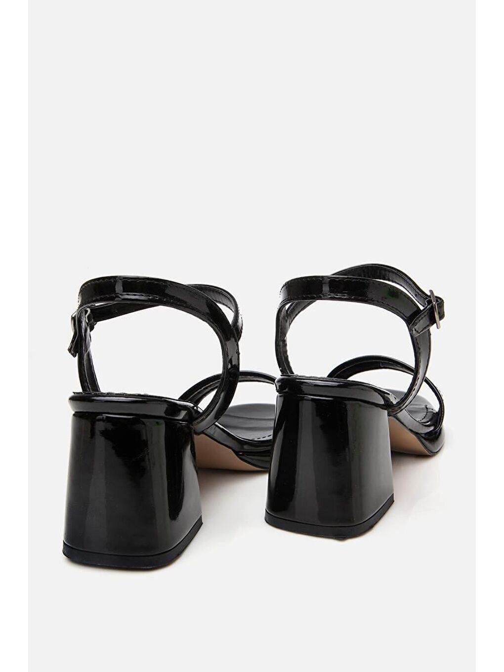 Kadın Siyah Topuklu Sandalet-7