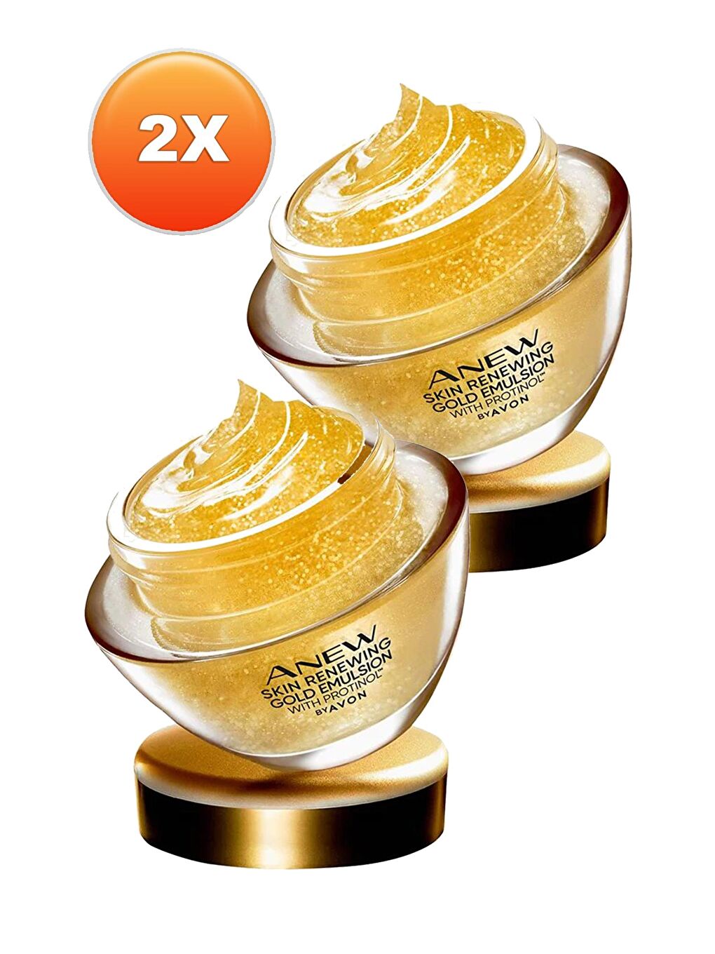 AVON Renksiz Anew Cilt Yenileyici Protinollü Altın Emülsiyon Gece Yüz Kremi 50 Ml. İkili Set - 1