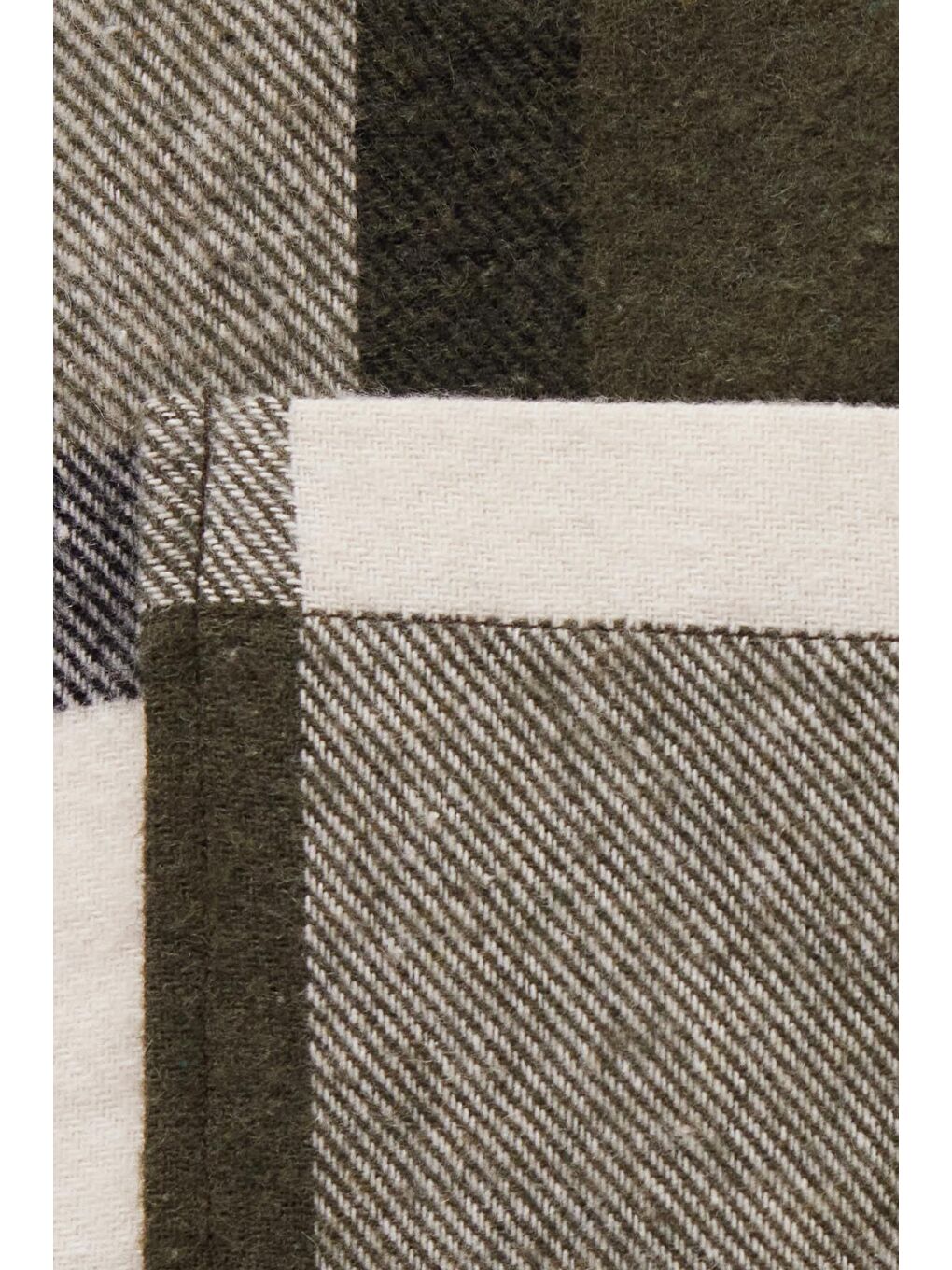 Karışık Erkek Relax Fit Rahat Kesim Spor Yaka Kareli Flotalı Cep Kışlık Gömlek-5