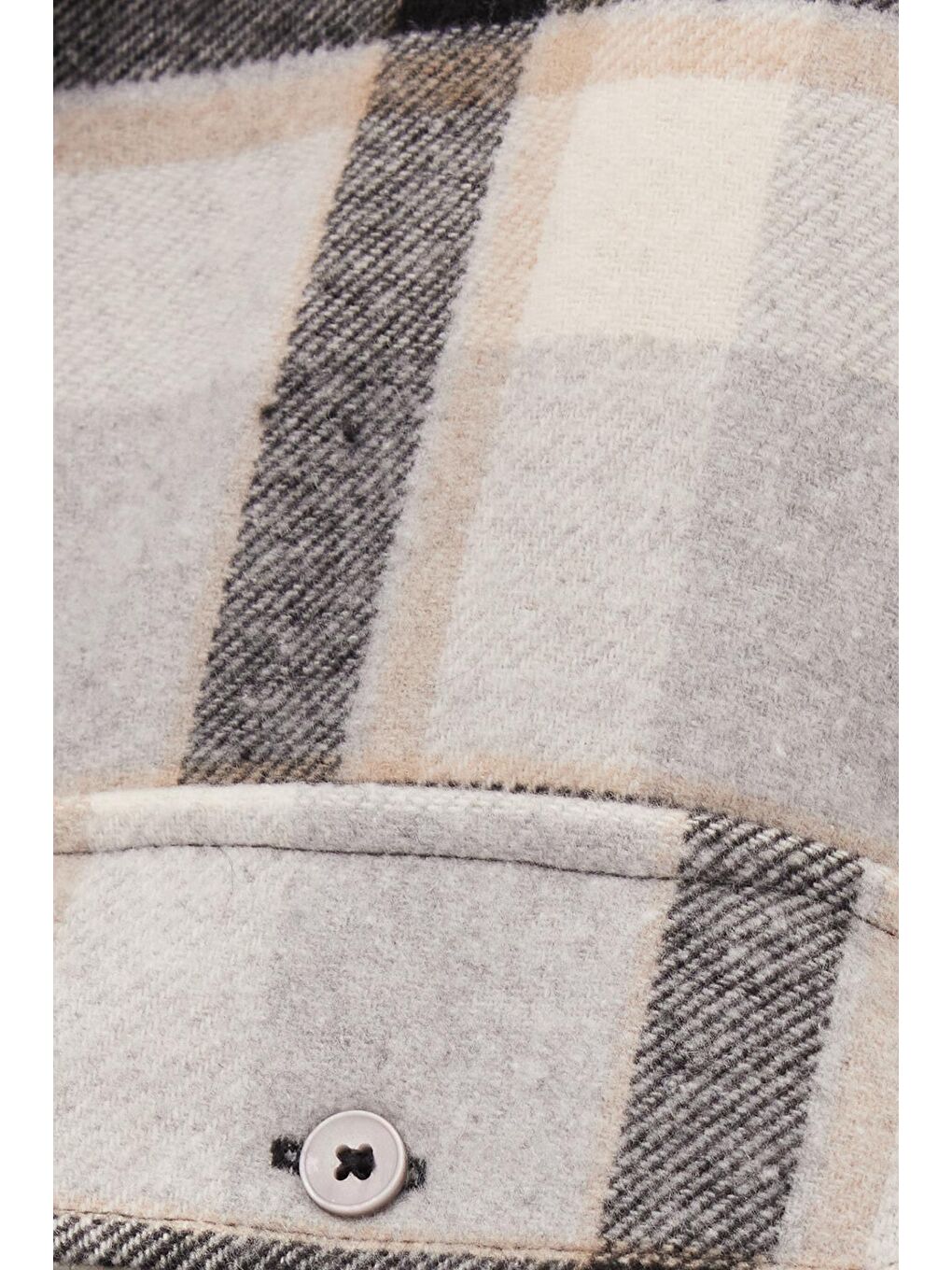 Karışık Relax Fit Rahat Kesim Çift Cep Kapaklı Kışlık Oduncu Kareli Erkek Gömlek-5