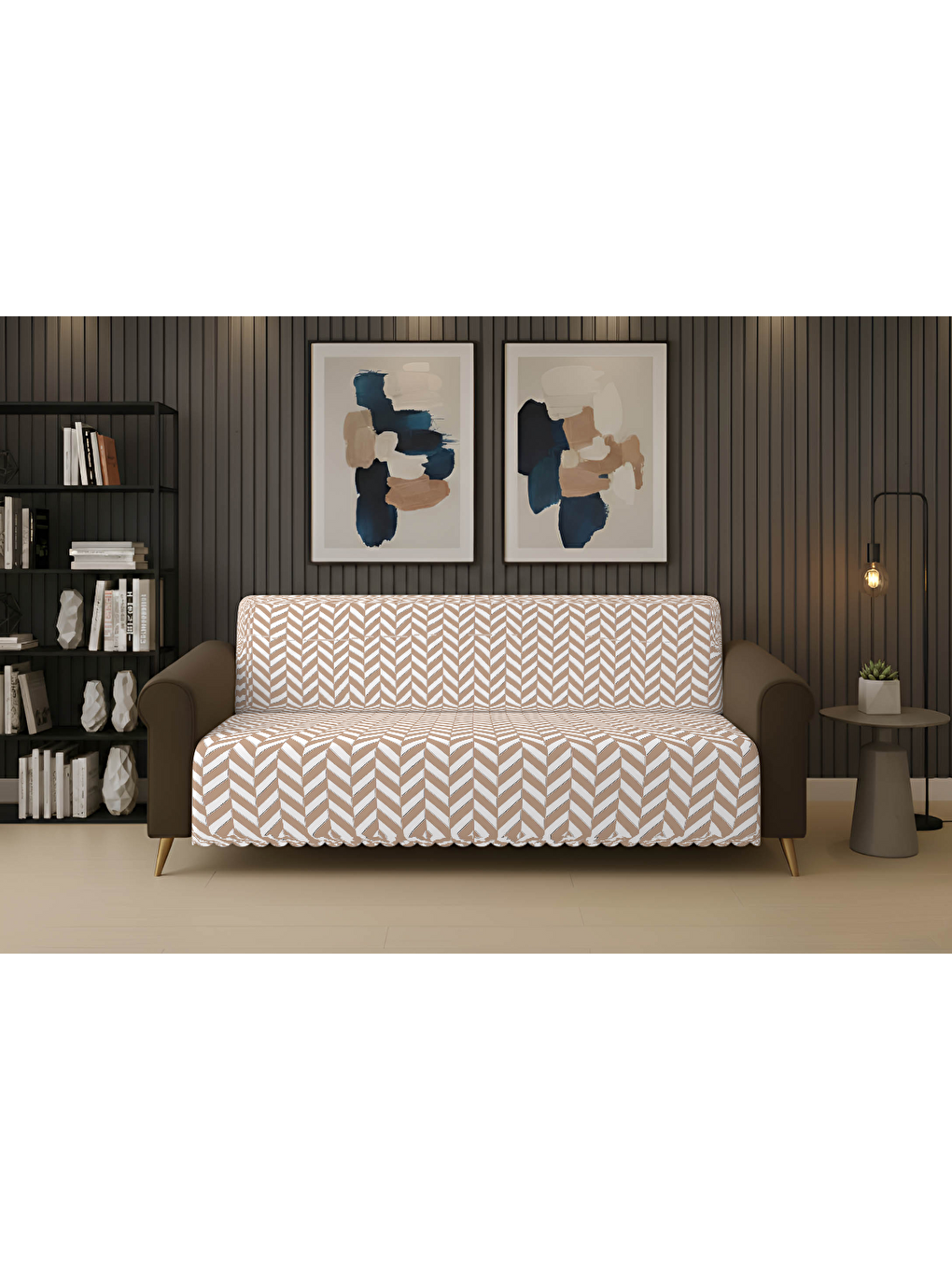 Bej Kaydurmaz Koltuk Örtüsü 175X220 Ege Vizon VIZON