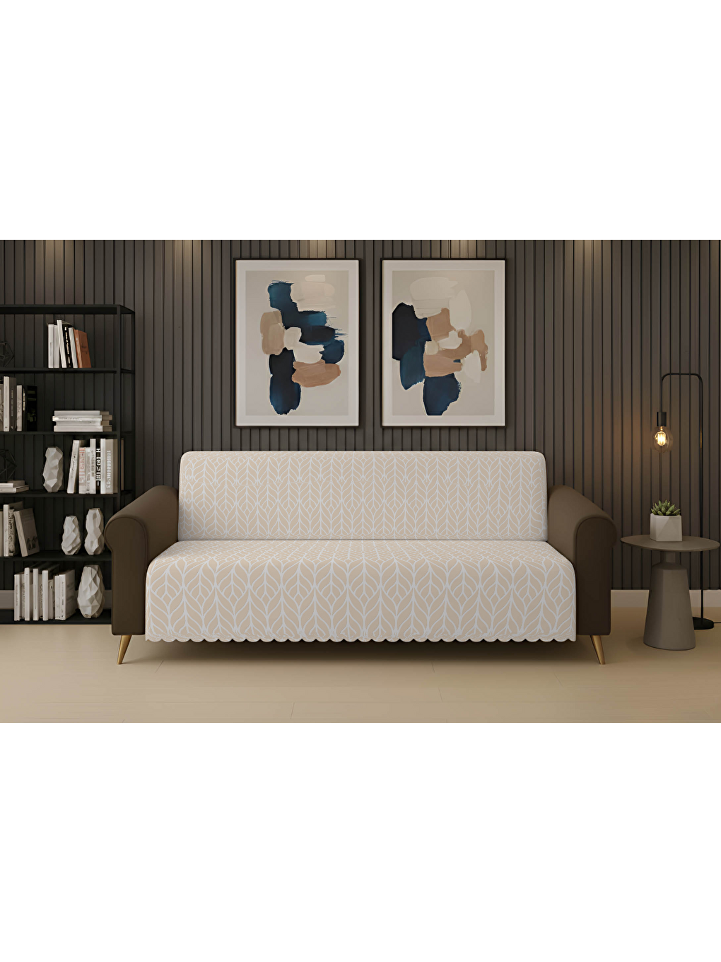 Kaydırmaz Koltuk Örtüsü 175X220 Lüme Bej BEJ