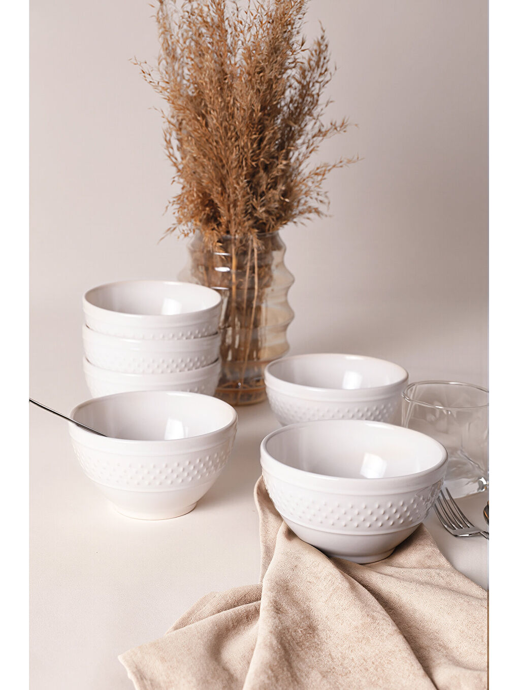 Beyaz Rice Kase 14 Cm 6 Adet-1