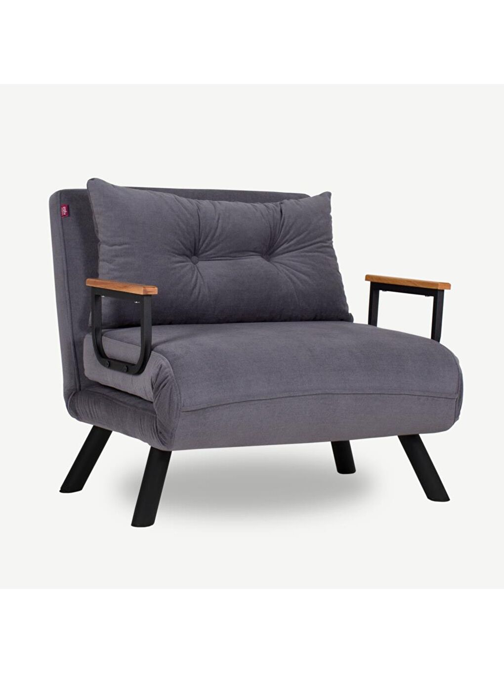 Sando Tekli Katlanır Yataklı Koltuk - Gri-1