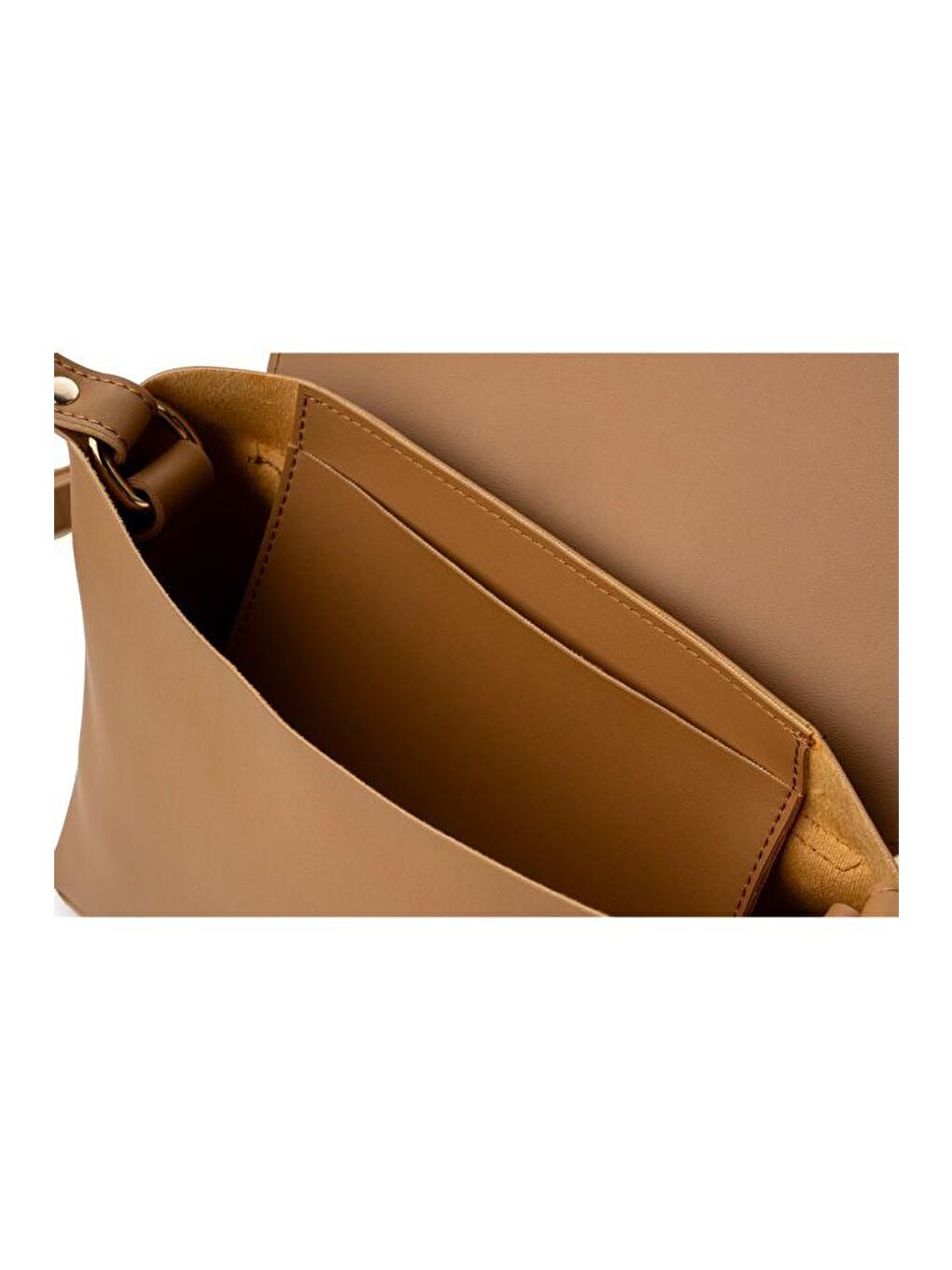 Sarı Kadın Çapraz Askılı El ve Omuz Çantası-6