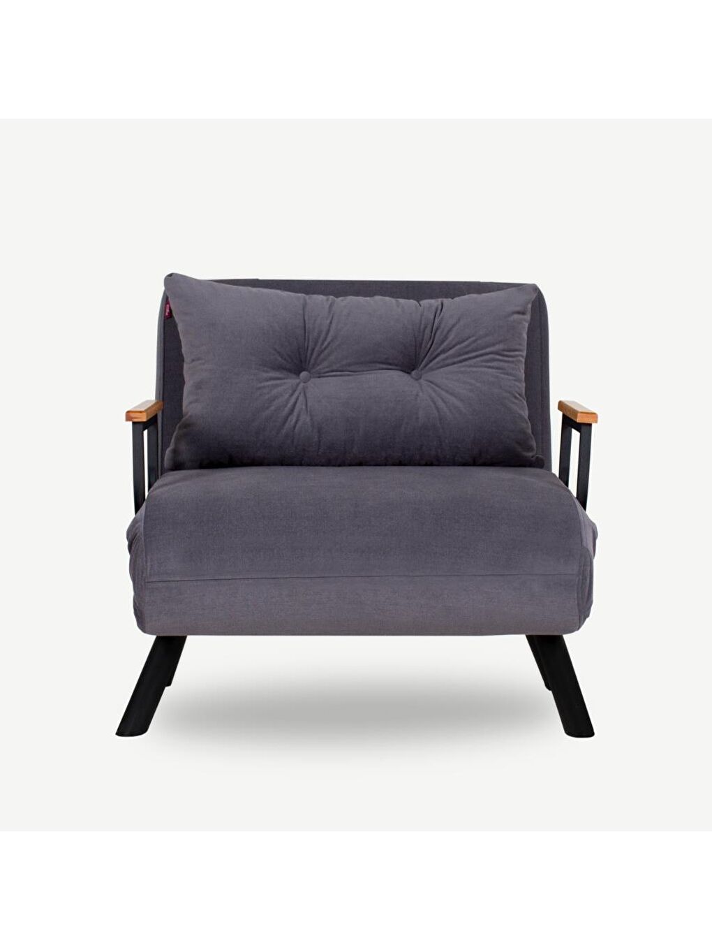 Sando Tekli Katlanır Yataklı Koltuk - Gri-4