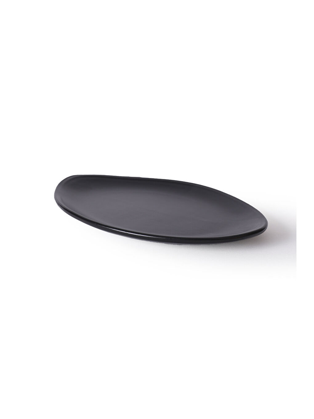 Mat Siyah Bloom Kayık Tabak 31 Cm 2 Adet-5