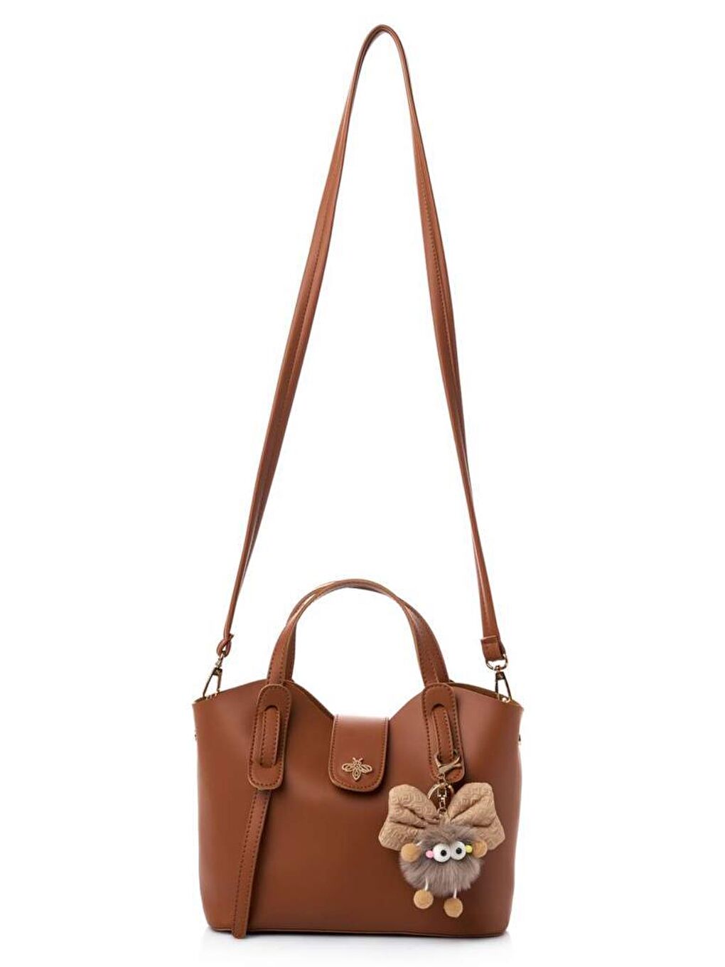 Kahverengi Celeste Kadın El ve Omuz Çantası-6