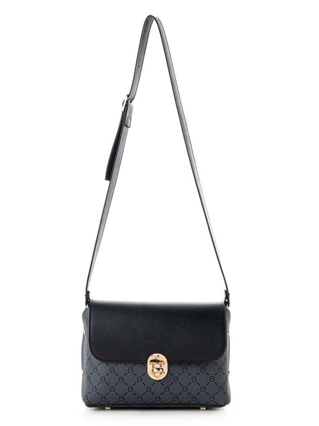 Siyah Kadın Çapraz Askılı El ve Omuz Çantası-1