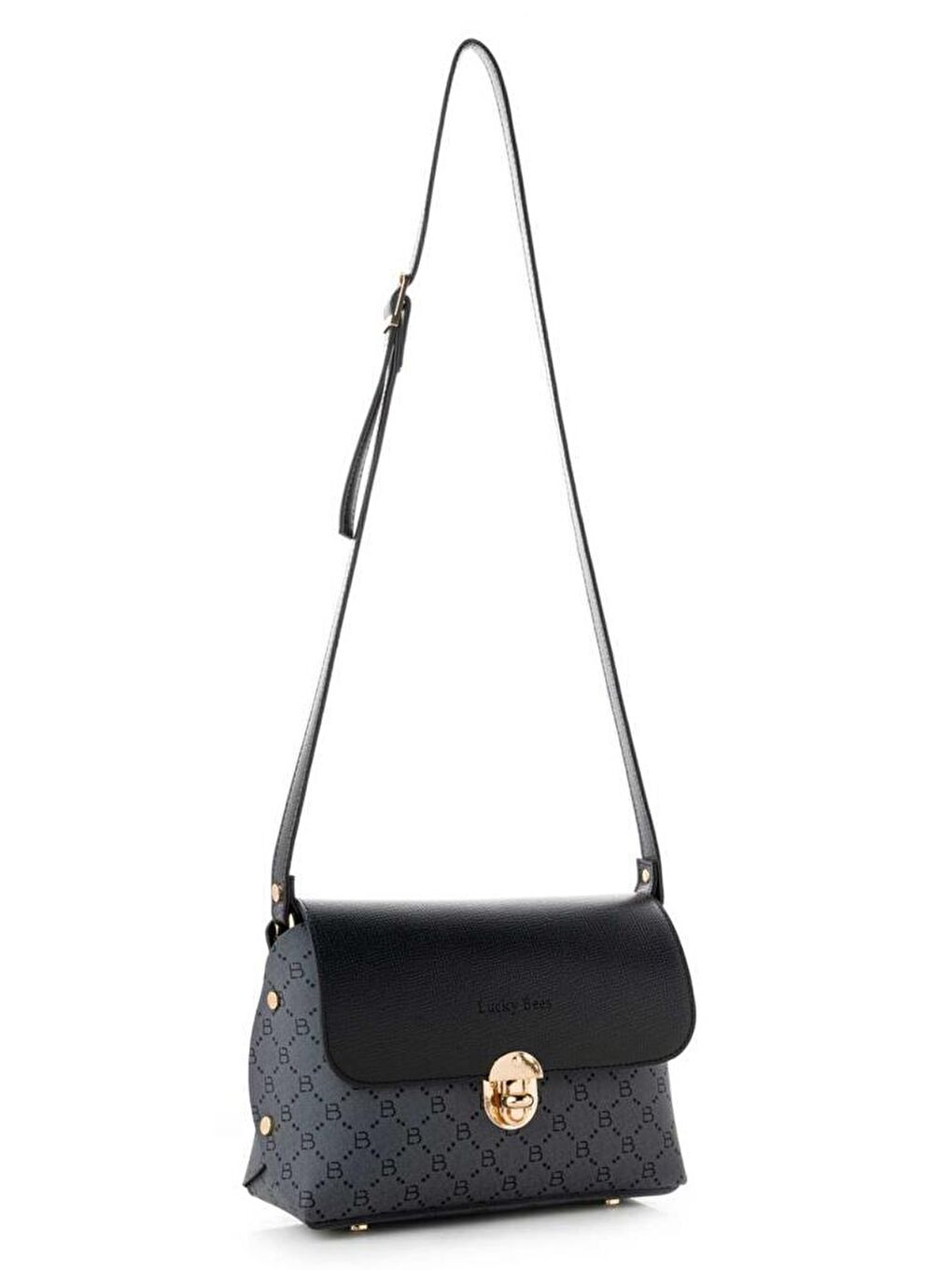 Siyah Kadın Çapraz Askılı El ve Omuz Çantası-2