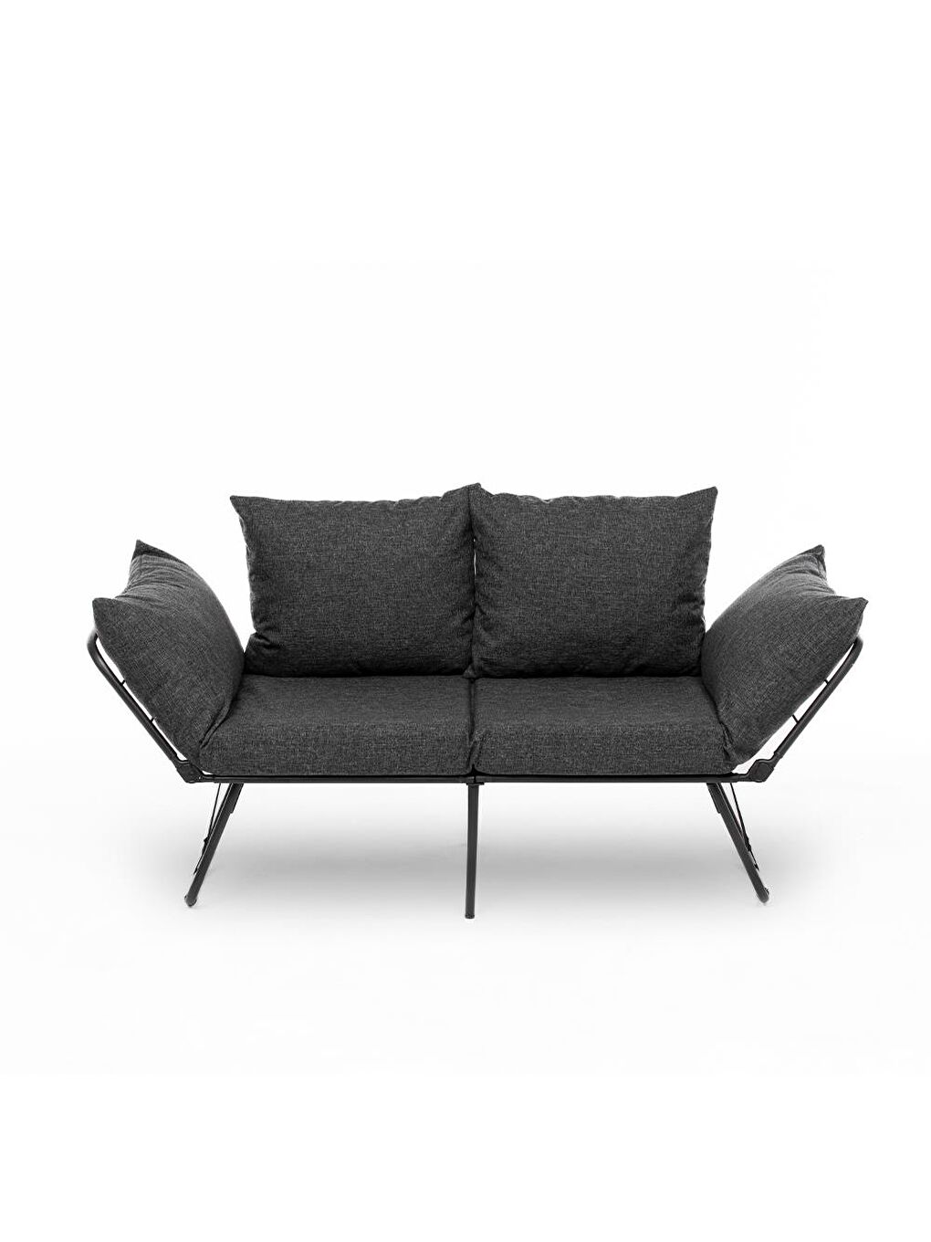 Viper İkili Katlanır Yataklı Koltuk Keten Koyu Gri-1