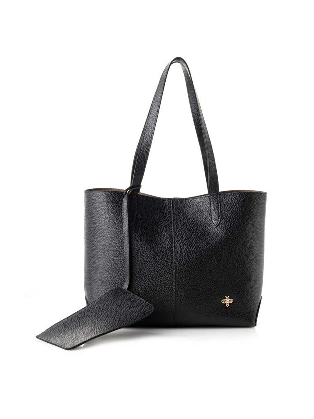 Siyah Kadın El ve Omuz Çantası