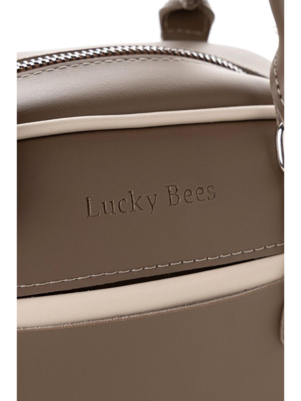 Bej Kadın Çapraz Askılı El ve Omuz Çantası-4