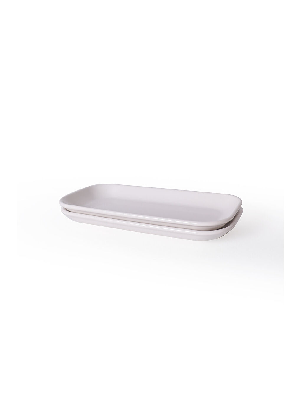 Beyaz Pergamon Kayık Tabak 26 Cm 2 Adet-4