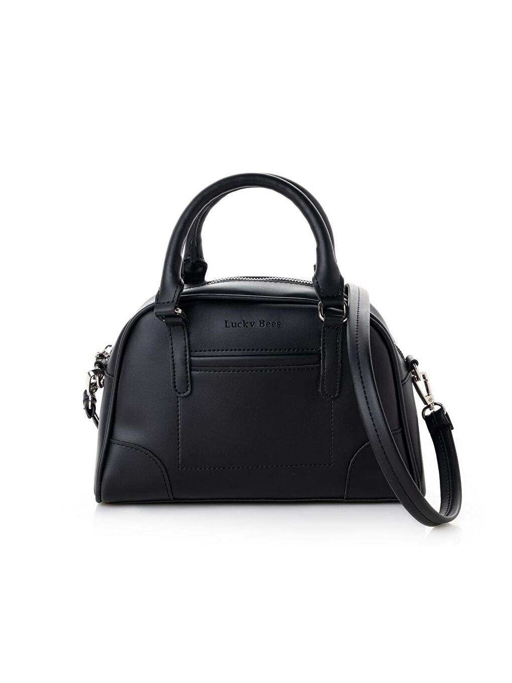 Siyah Kadın Çapraz Askılı El ve Omuz Çantası