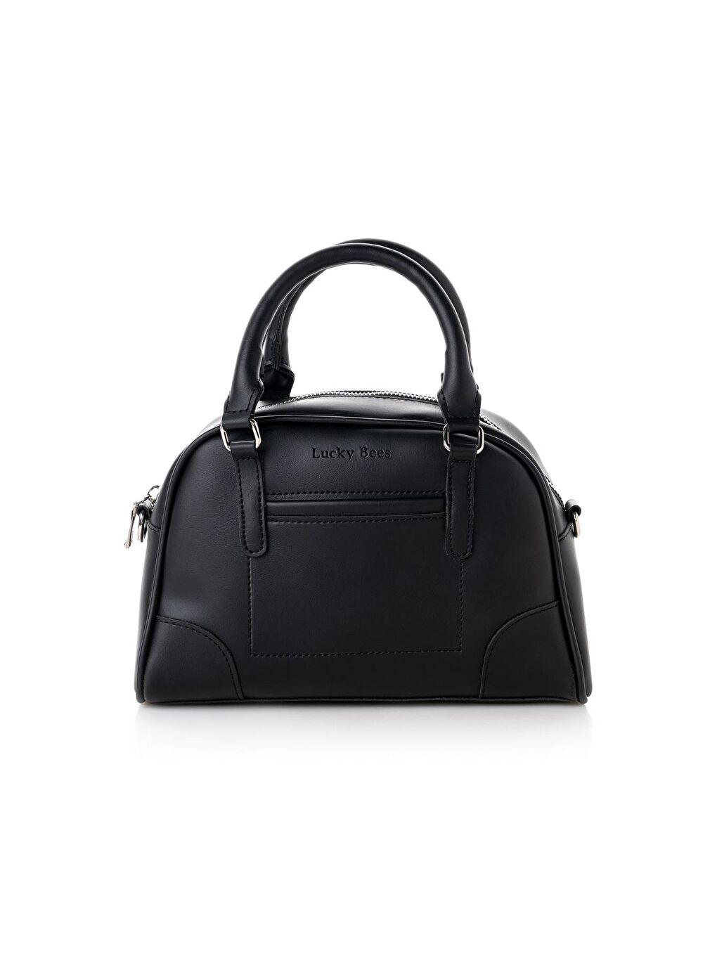 Siyah Kadın Çapraz Askılı El ve Omuz Çantası-1