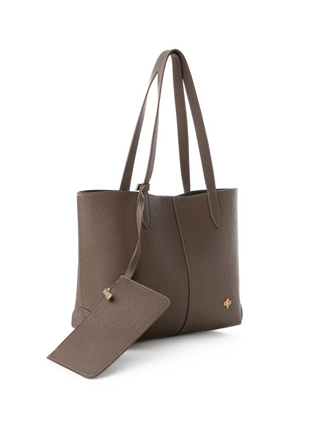 Bej Kadın El ve Omuz Çantası-1