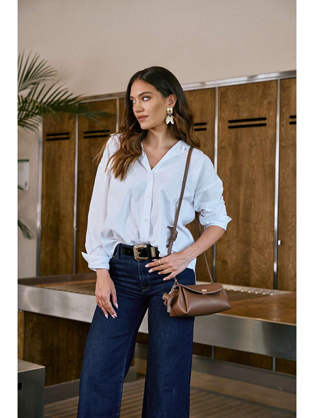 Kahverengi Ava Kadın El ve Omuz Çantası