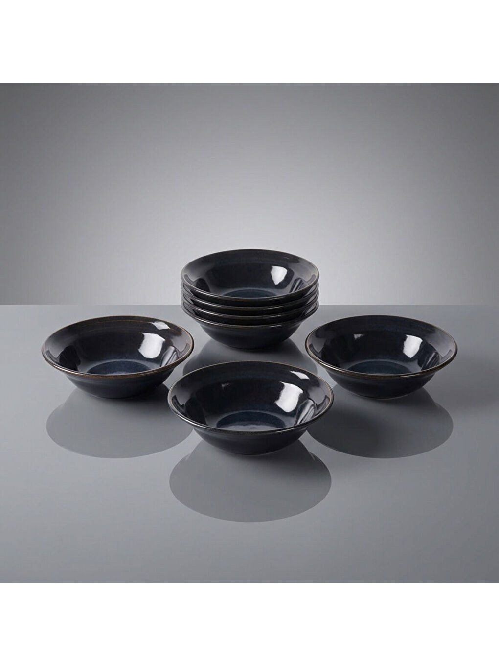 Ekru Güral 6 Adet 15 Cm Çorba Kasesi Reaktif Oasis Vr 1131