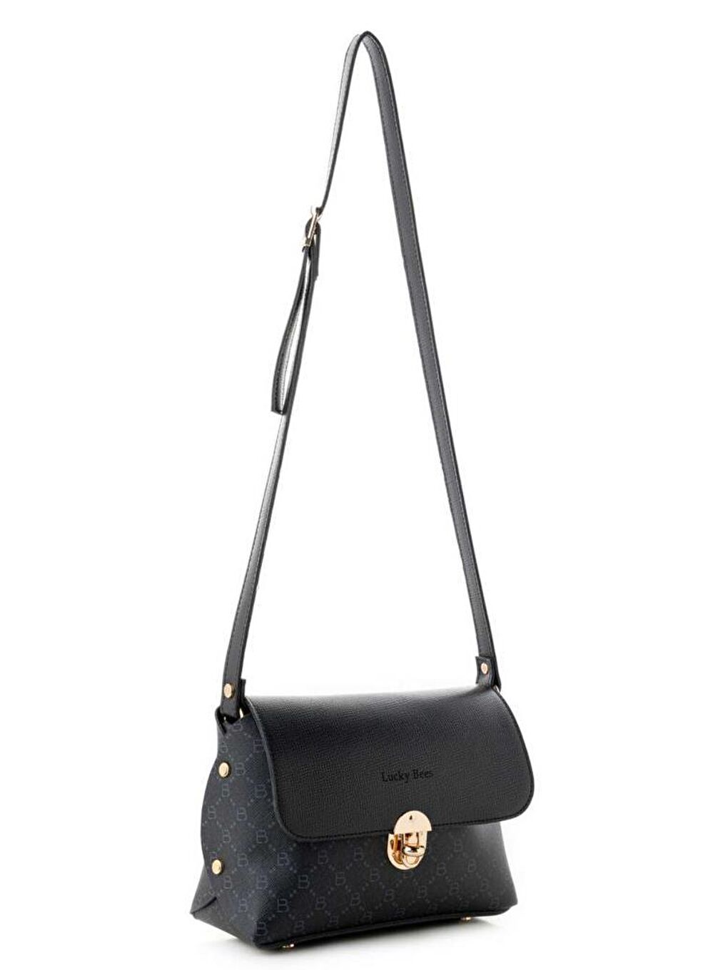 Siyah Kadın Çapraz Askılı El ve Omuz Çantası-2