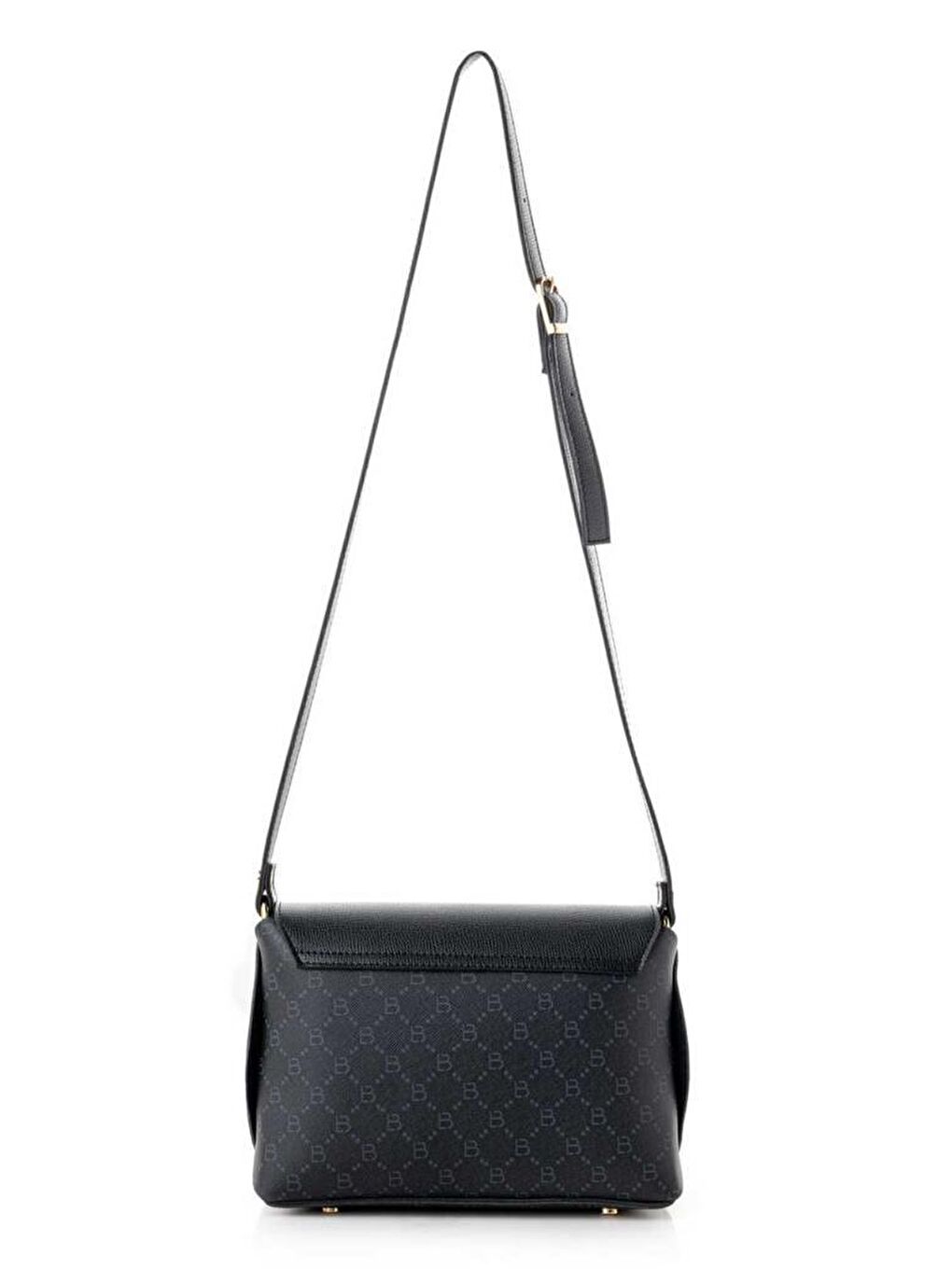 Siyah Kadın Çapraz Askılı El ve Omuz Çantası-3