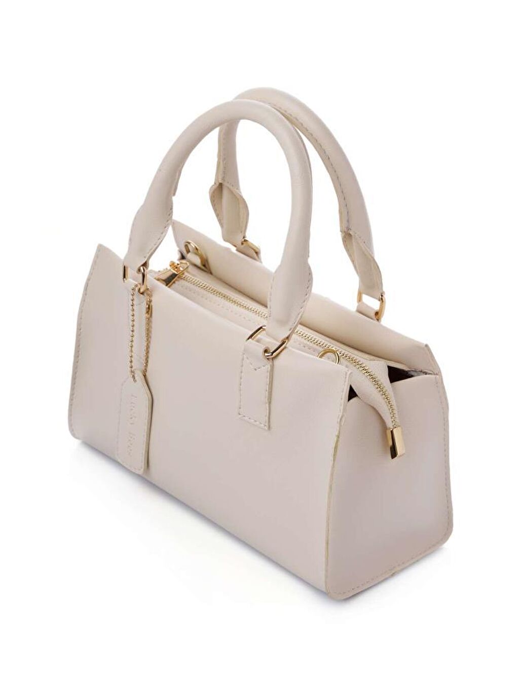 Ekru Vivien Kadın El ve Omuz Çantası-7