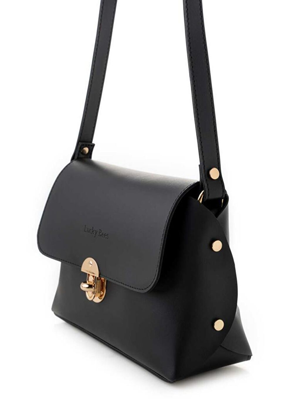 Siyah Kadın Çapraz Askılı El ve Omuz Çantası-4