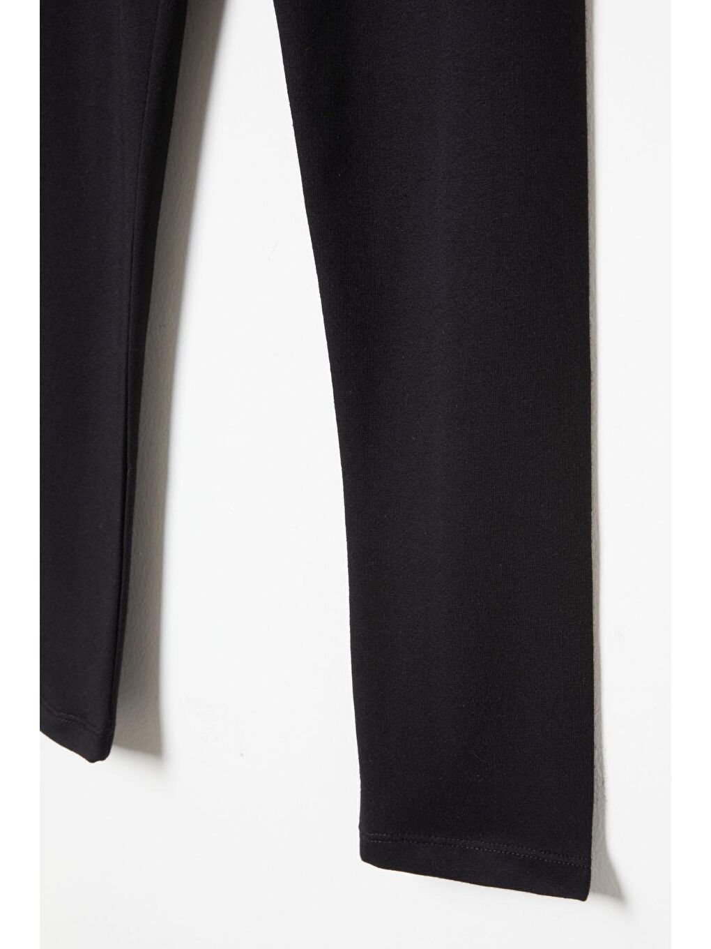 Siyah Kız Çocuk Basic Şardonlu Tayt 18994-2