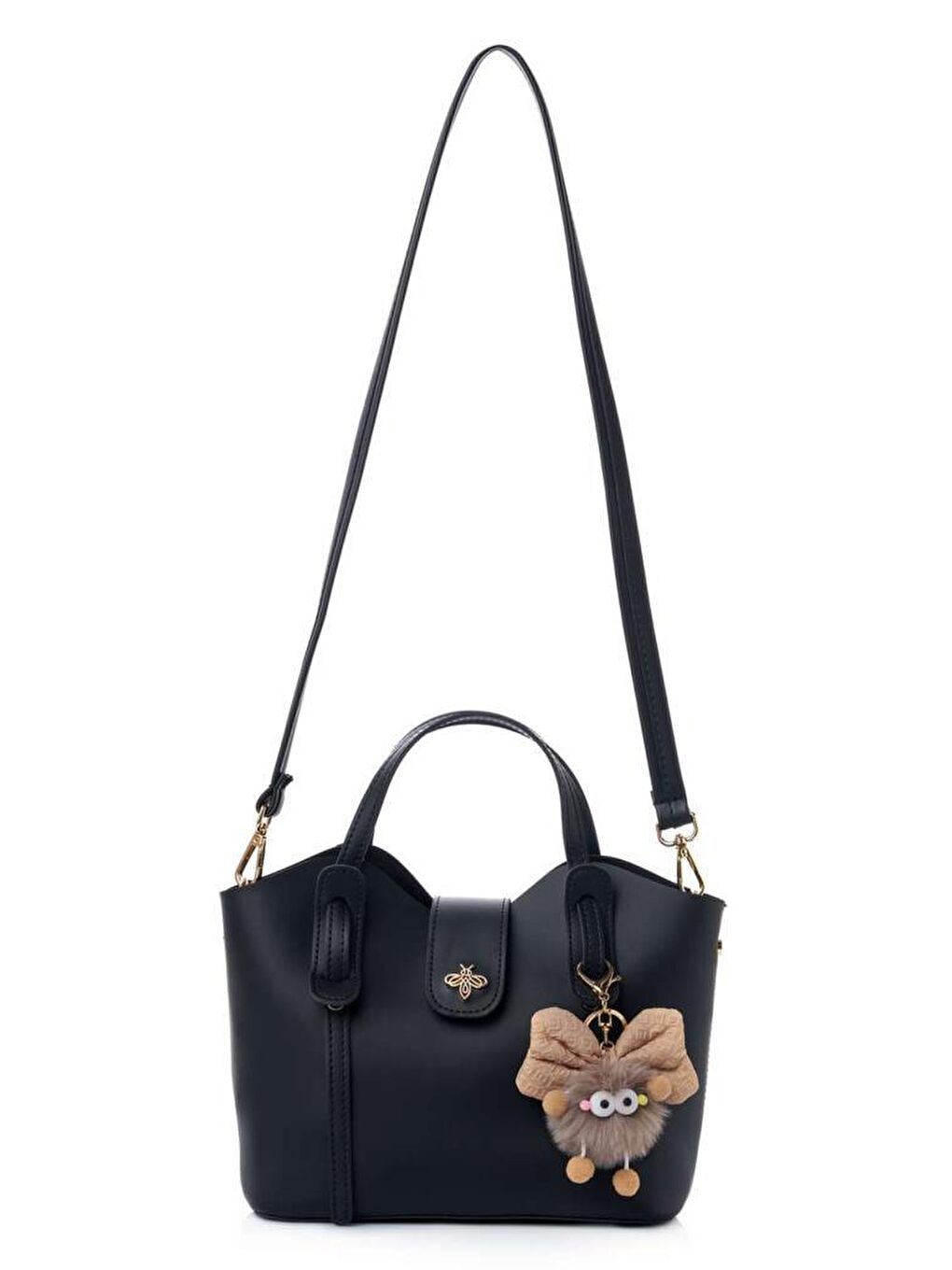 Siyah Celeste Kadın El ve Omuz Çantası-4