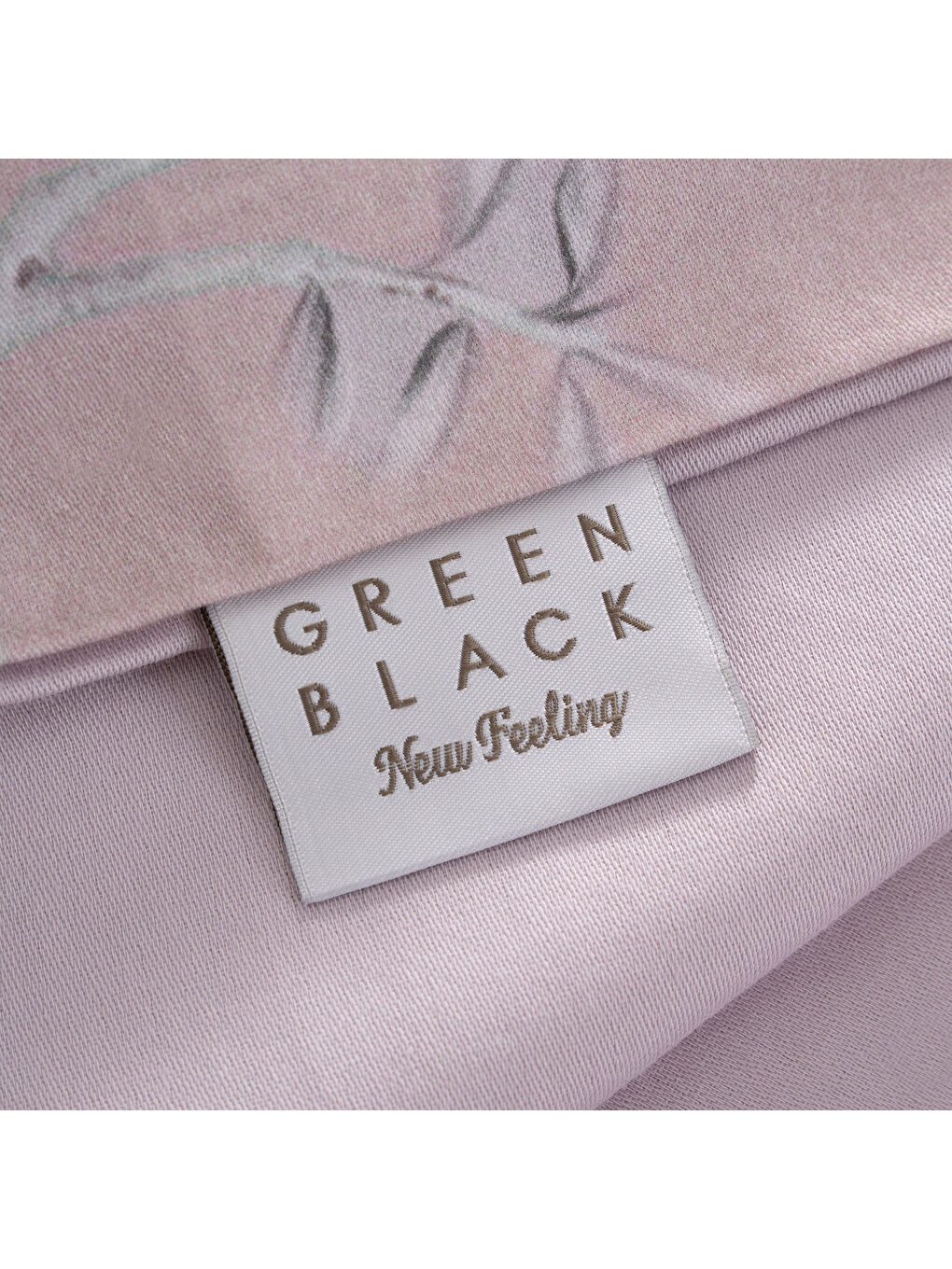 Pembe Bloomy Çiçek Senfonisi Çift Kişilik %100 Ege Pamuğu Nevresim Takımı - Çarşaflı - 4 Yastıklı Pudra-5