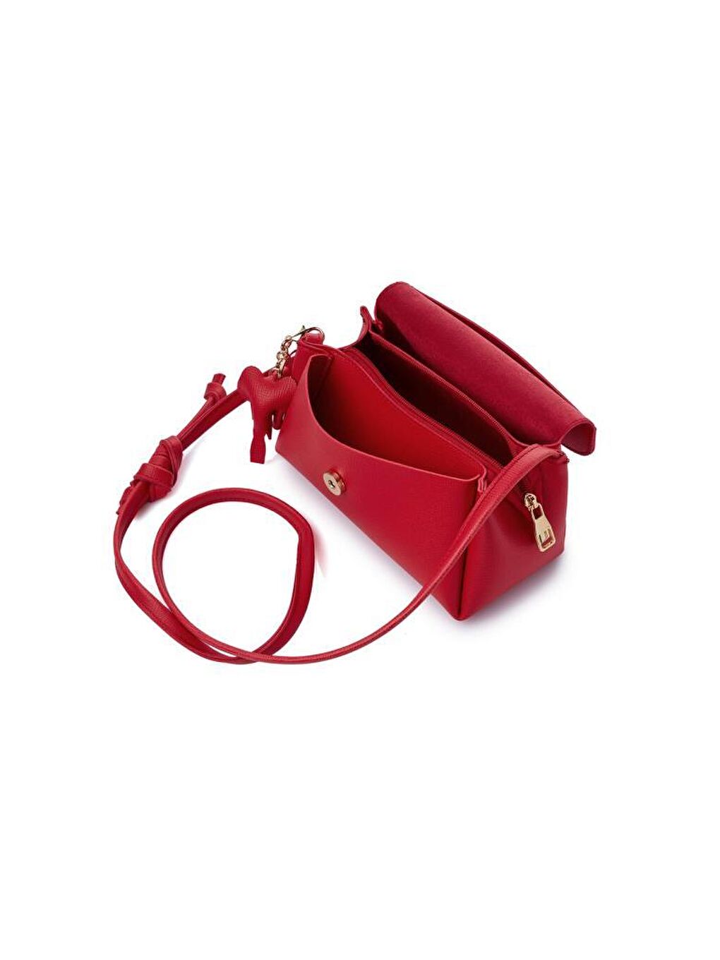 Kırmızı Ava Kadın El ve Omuz Çantası-5