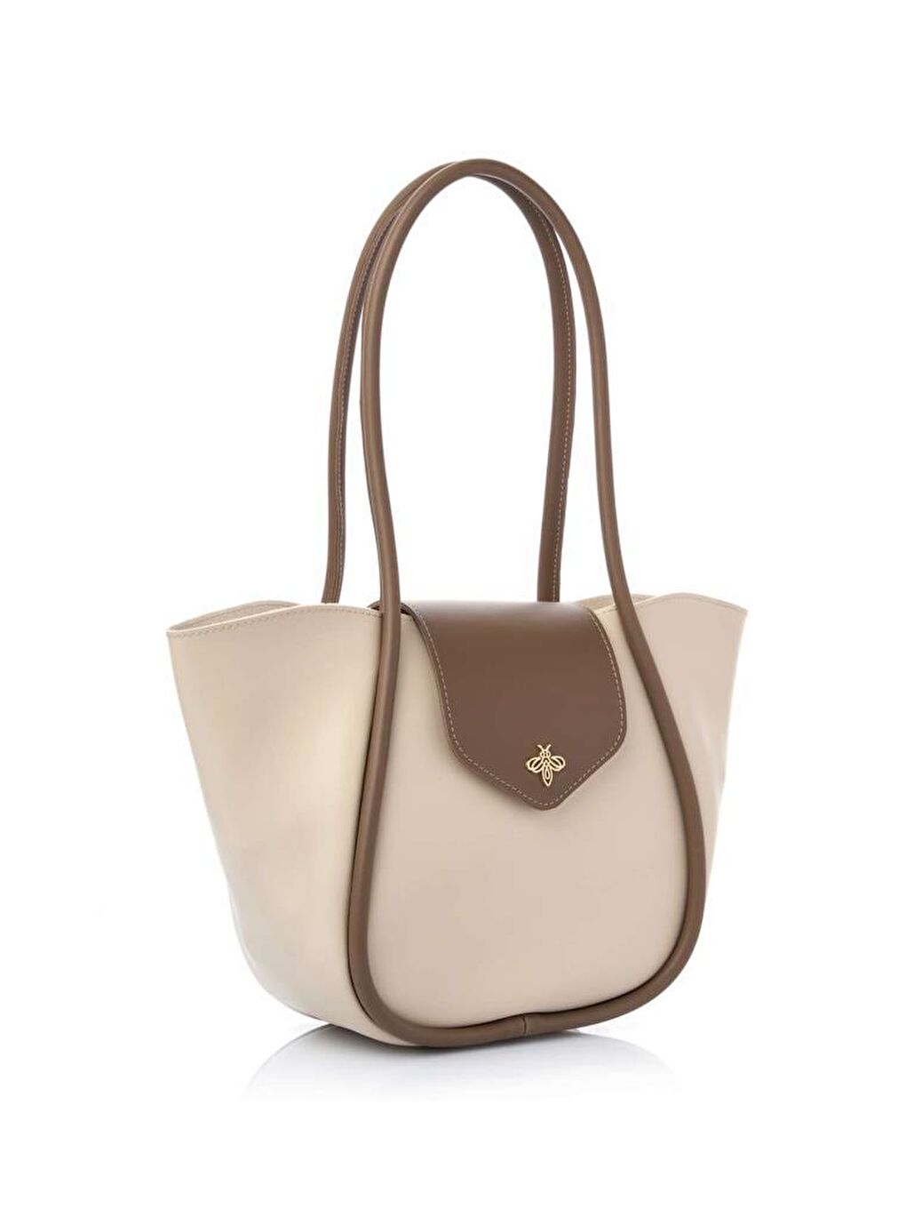 Ekru Greta Kadın El ve Omuz Çantası-1