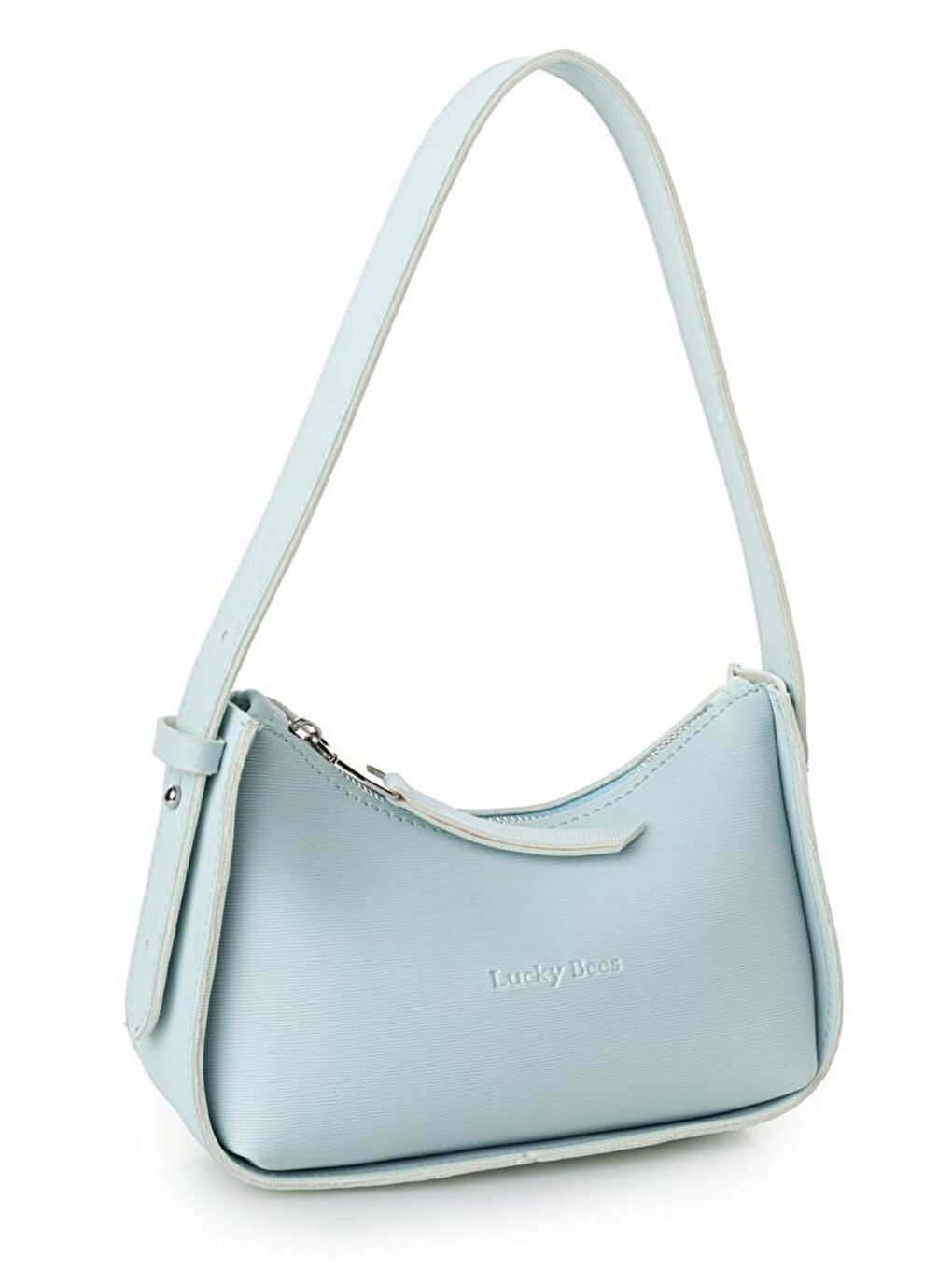 Mavi Mini Baget Kadın El ve Omuz Çantası