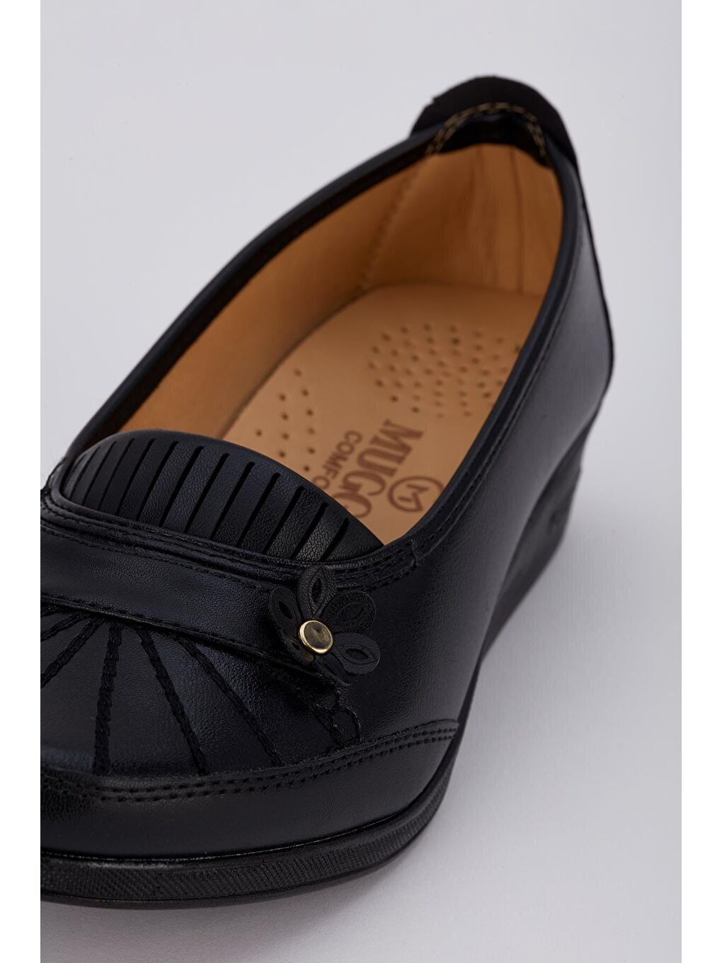 Siyah A13 Ortopedik Anne Ayakkabısı-2